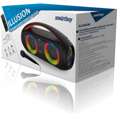 Колонка SmartBuy ILLUSION, BT, MP3, FM-радио, микрофон, 40 Вт [SBS-5450]