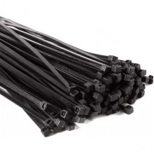 Хомут нейлоновый 3.6x200мм, 100шт, LEEK [LE070401-0005] черный