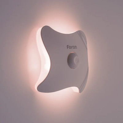 Светильник ночник LED 8LED, 3xAAA, на магните, Feron FN2020 [41192]
