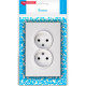 Розетка с/у 2x2P 10A, IP20, Smartbuy Капелла [SBE-09w-10-S2-N] белый soft touch