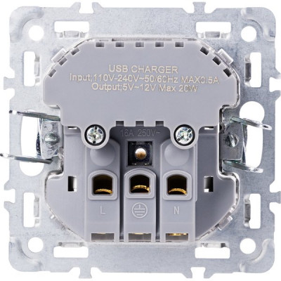 Розетка с/у 2P+E 16A, IP20, USB+Type-C, Smartbuy Капелла [SBE-09s-16-S1-USB] серебро soft touch