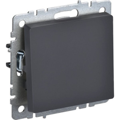 Выключатель с/у 1-кл 10А, IP20, IEK BRITE [BR-V10-0-10-K53] графит