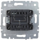 Выключатель с/у 2-кл 10А, IP20, IEK BRITE [BR-V20-0-10-K53] графит