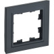 Рамка 1п, IP20, IEK BRITE [BR-M12-K53] графит
