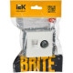 Розетка с/у TV + RJ45, IP20, IEK BRITE [BR-AK20-1-K01] белый