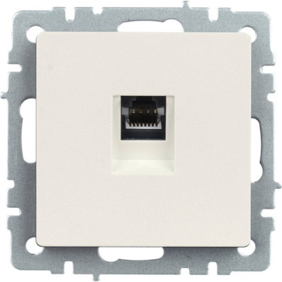 Розетка с/у компьютерная 1xRJ45, IP20, IEK BRITE [BR-K10-1-K36] жемчуг