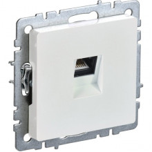 Розетка с/у компьютерная 1xRJ45, IP20, IEK BRITE [BR-K10-1-K36] жемчуг