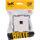 Розетка с/у компьютерная 1xRJ45, IP20, IEK BRITE [BR-K10-1-K36] жемчуг