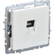 Розетка с/у компьютерная 1xRJ45, IP20, IEK BRITE [BR-K10-1-K36] жемчуг