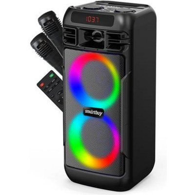 Колонка SmartBuy MEGA BOOM 2, BT, MP3, FM-радио, 2 микрофона, ПДУ, 50 Вт [SBS-5600]
