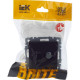 Розетка с/у TV + RJ45, IP20, IEK BRITE [BR-AK20-1-K02] черный