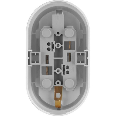 Розетка о/у 2х2P+E 16А, бакелит, TDM Ретро [SQ1806-0531] белый