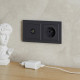Рамка 2п, IP20, IEK BRITE [BR-M22-K53] графит [10]