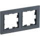 Рамка 2п, IP20, IEK BRITE [BR-M22-K53] графит [10]