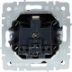Розетка с/у 2P+E 16A, IP20, в сборе, со шторками и крышкой, IEK BRITE [BR-R16-16-K53] графит