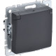 Розетка с/у 2P+E 16A, IP20, в сборе, со шторками и крышкой, IEK BRITE [BR-R16-16-K53] графит