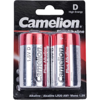 Батарейка Camelion D LR20 Plus Alkaline [BL2/12/96] [LR20-BP2]