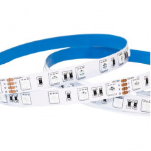 Лента LED 24В IP20 SMD5050  60/м, RGB, 14,4Вт/м, 5м/ц.1м, 4L [291913]