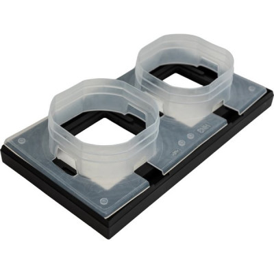 Рамка 2п, IP44, Schneider Electric ATLASDESIGN AQUA [ATN441002] карбон [10]