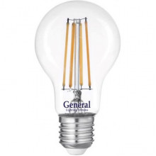 Лампа LED E27/A60 груша, 15W, FILAMENT, 4500K, 1330Лм, GL [GLDEN-A60S-15-230-E27-4500]