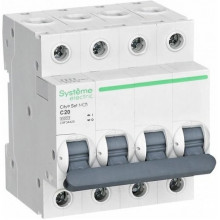 Выключатель автоматический 4п C  20А 4,5кА, Systeme Electric City9 [C9F34420][3]