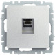 Розетка с/у компьютерная 1xRJ45, IP20, IEK BRITE [BR-K10-1-K47] алюминий
