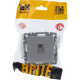 Розетка с/у компьютерная 1xRJ45, IP20, IEK BRITE [BR-K10-1-K47] алюминий