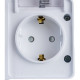 Блок о/у выкл.2-кл 10А + роз. c/з/ш 16А, IP54, Schneider Electric ATLASDESIGN PROFI [ATN540174] бел