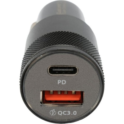 Зарядное устройство автомобильное Cablexpert, 38Вт, 3А, QC3.0/PD, 1хUSB, 1хType-C [MP3A-UC-CAR24]