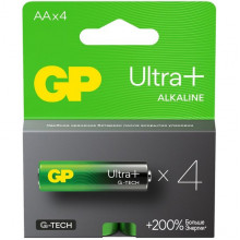 Батарейка GP AA LR06 Ultra Plus G-TECH Alkaline [BL4/40] [GP 15AUPA21-2CRSB4]