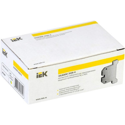Зажим наборный ЗНИ-4PEN 4кв.мм (JXB-земля) IEK YZN20-004-K52