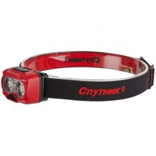 Фонарь налобный CREE 5W 6500K+CREE 3W 3000K+Red, Li-Pol 1600mAh/3xAAA USB-C, 5 реж., Спутник [SL542]
