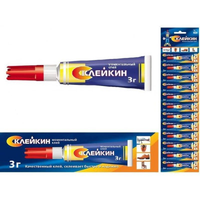 Клей секундный 3г BL-12, Склейкин [SUPER GLUE 3*BL-12]