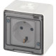 Розетка о/у 2P+E 16A, IP55, со шторками, с крышкой, ЭРА Эксперт [11-2501-01][8] белый