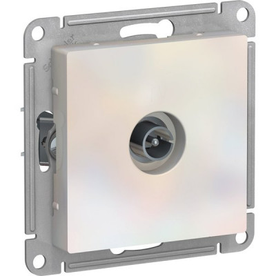 Розетка с/у TV одиночная, IP20, Schneider Electric ATLASDESIGN [ATN000493] жемчуг