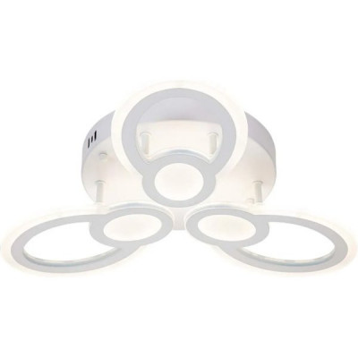 Люстра LED  51W, 3000-6500K, 4245Лм, акрил, 520*520*90, планка, Escada Alruba [10269/6LED] белый