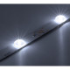 Линейка светодиодная 12SMD2835 с линзами, 24В,  9.8W, 950*15мм, 1000Лм, 6500-7000K, рез 160мм, ELF