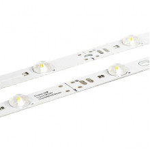 Линейка светодиодная 12SMD2835 с линзами, 24В,  9.8W, 950*15мм, 1000Лм, 6500-7000K, рез 160мм, ELF