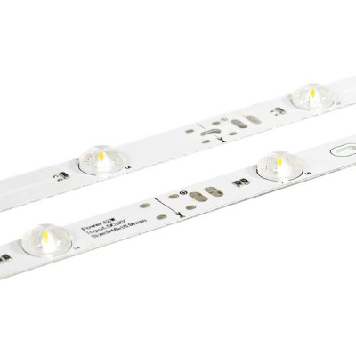 Линейка светодиодная 12SMD2835 с линзами, 24В,  9.8W, 950*15мм, 1000Лм, 6500-7000K, рез 160мм, ELF