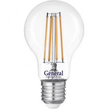 Лампа LED E27/A60 груша, 15W, FILAMENT, 6500K, 1350Лм, GL [GLDEN-A60S-15-230-E27-6500]