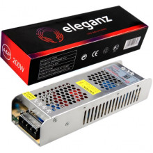 Блок питания 24V 200W, IP20, металл решетка узкий [ELEGANZ-200-24]