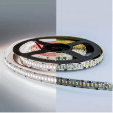 Лента LED 24В IP20 SMD3014 240/м, б/хол, 24Вт/м, 6000K, 2400Лм/м, 5м/ц.1м, Eleganz LUX [EL-24V-24W]