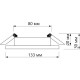 Светильник встраиваемый для ламп GX53, d130/80h30, с подсв 6400K, Feron [CD4021] хром