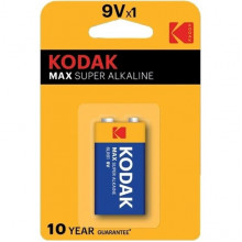 Батарейка Kodak 9V 6LR61 MAX Super Alkaline [BL1/10] [KD 6LR61/1BL MAX]