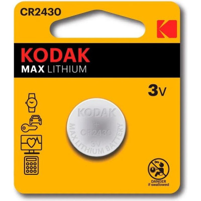 Батарейка Kodak CR2430 MAX Lithium [BL1/60] [KD CR2430/1BL]