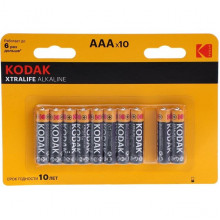 Батарейка Kodak AAA LR03 XTRALIFE Alkaline [BL10/120] [KD LR03/(8+2)BL]
