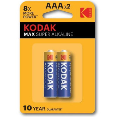 Батарейка Kodak AAA LR03 MAX Super Alkaline [BL2/20] [KD LR03/2BL MAX]