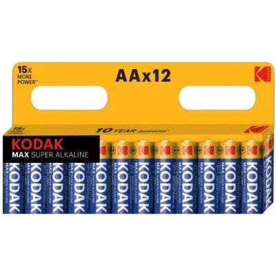 Батарейка Kodak AA LR06 MAX Super Alkaline [BL12/120] [KD LR6/12BL MAX]