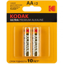 Батарейка Kodak AA LR06 ULTRA PREMIUM Alkaline [BL2/24] [KD LR6/2BL UP]