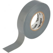 Изолента ПВХ 19мм*20м*0,18мм, PRO, серая, KRANZ [KR-09-2808]